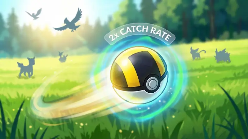 Ultra Ball 2x catch rate multiplier for general Pokemon catching in daylight